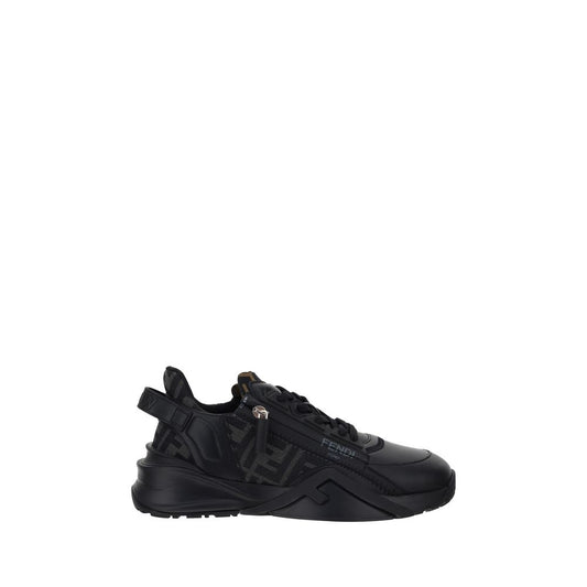 Black Calf Leather Bos Taurus Athletic Sneakers
