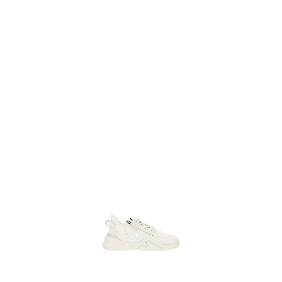 White Calf Leather Bos Taurus Athletic Sneakers