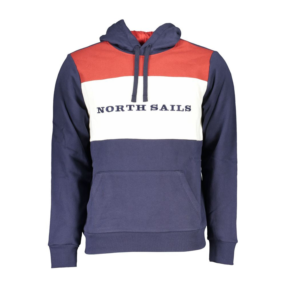 Blue Cotton Men Sweatshirt
