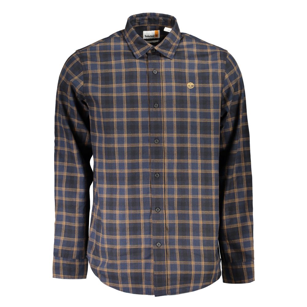 Blue Cotton Men's Shirt