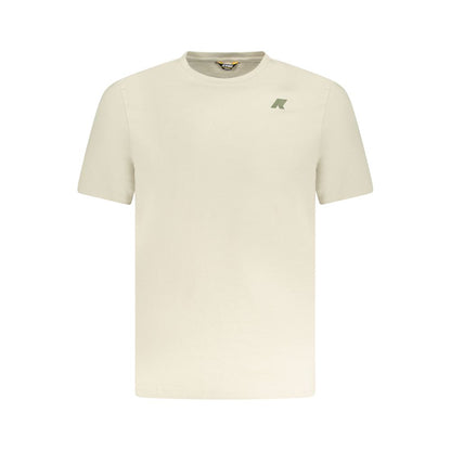 Beige Cotton Men T-Shirt