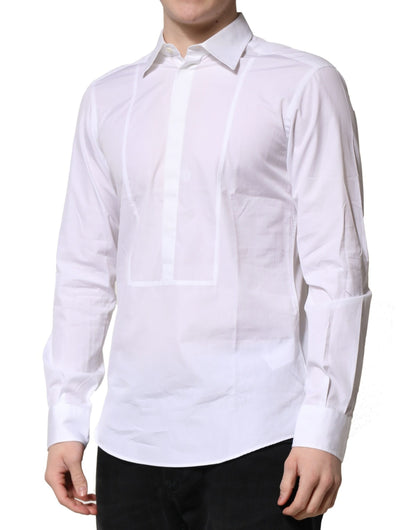 White Poplin Cotton Formal Men Dress Shirt