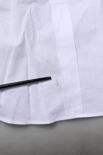 White Cotton GOLD Long Sleeves Formal Shirt