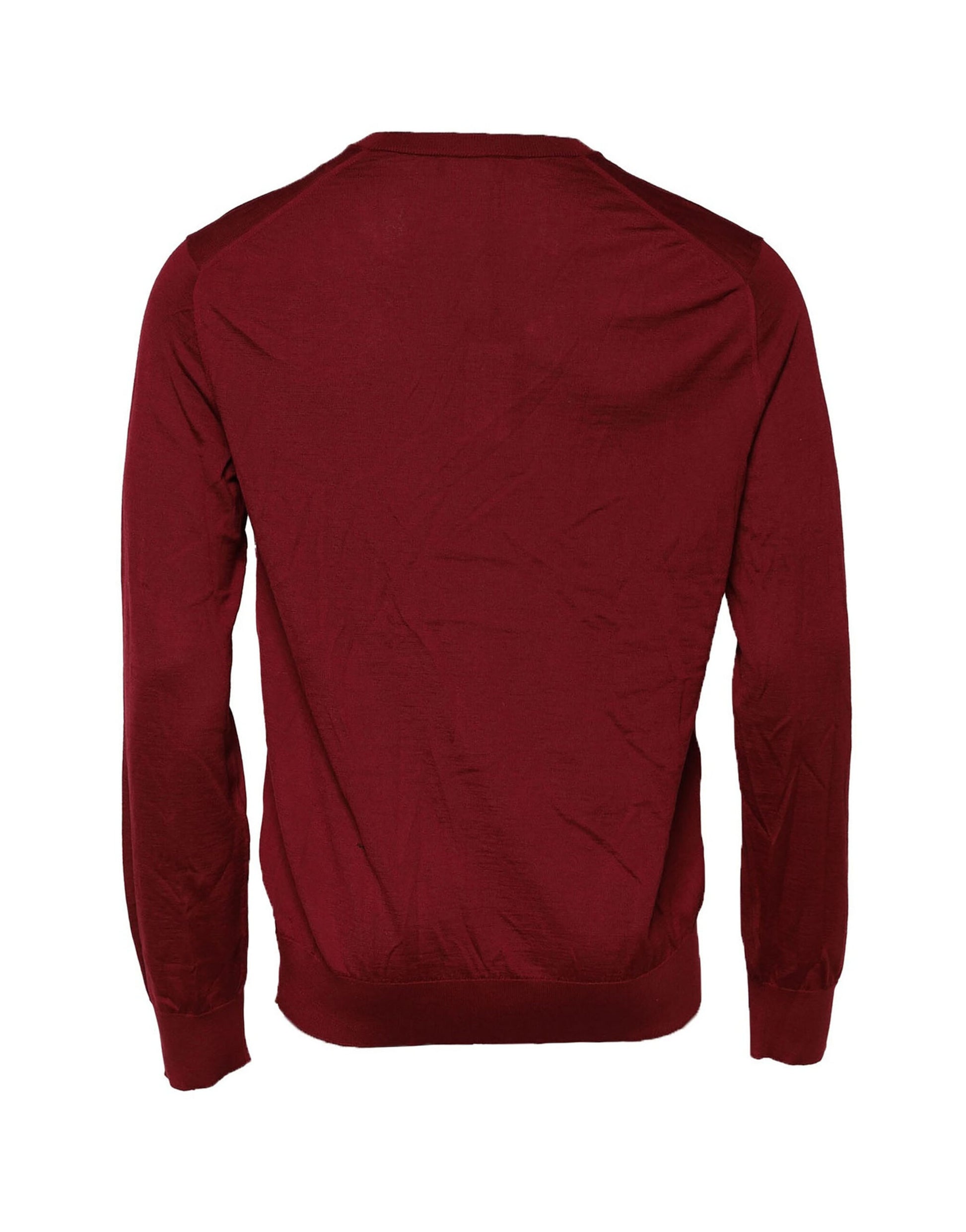 Maroon Cashmere Crew Neck Sweatshirt Sweater
