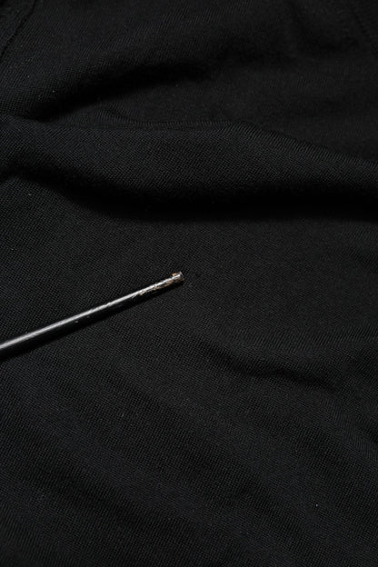 Black Long Sleeve Crew Neck Pullover Sweater