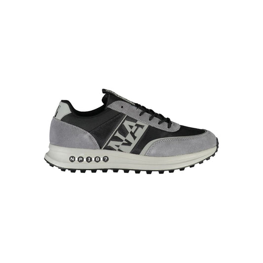 Gray Polyester Sneaker