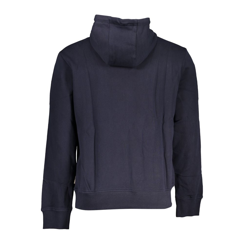 Blue Cotton Men Sweatshirt