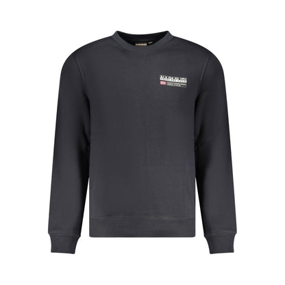 Black Cotton Men Sweater
