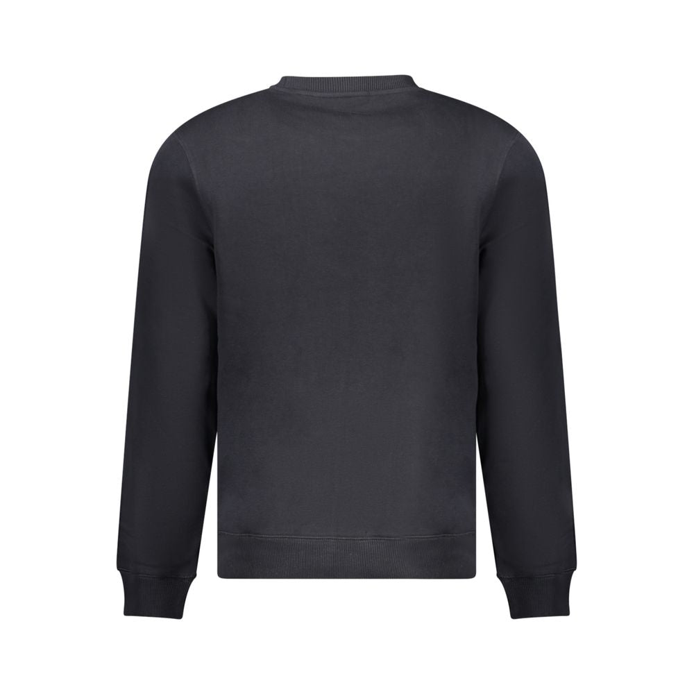 Black Cotton Men Sweater