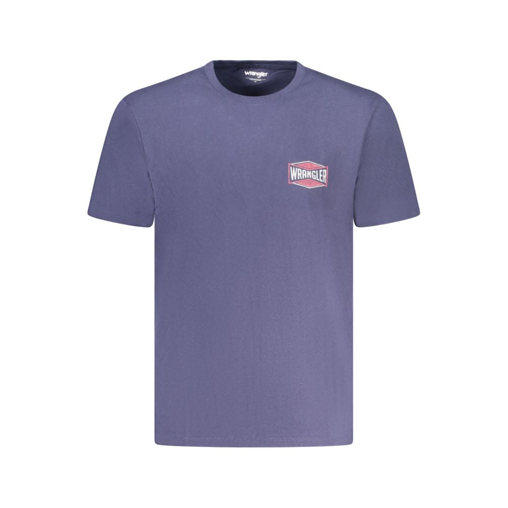Blue Cotton Men's T-Shirt