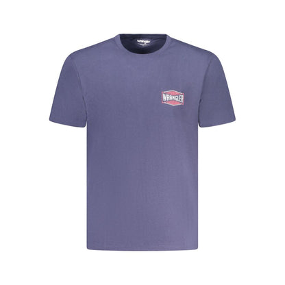 Blue Cotton Men's T-Shirt