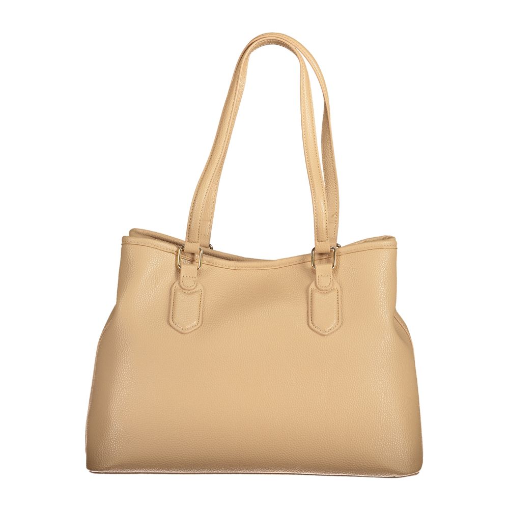 Beige Polyethylene Handbag