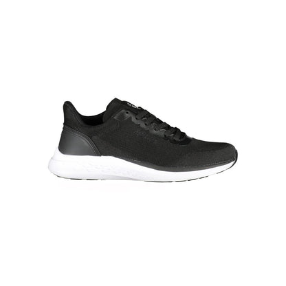 Black Polyurethane Men Sneaker