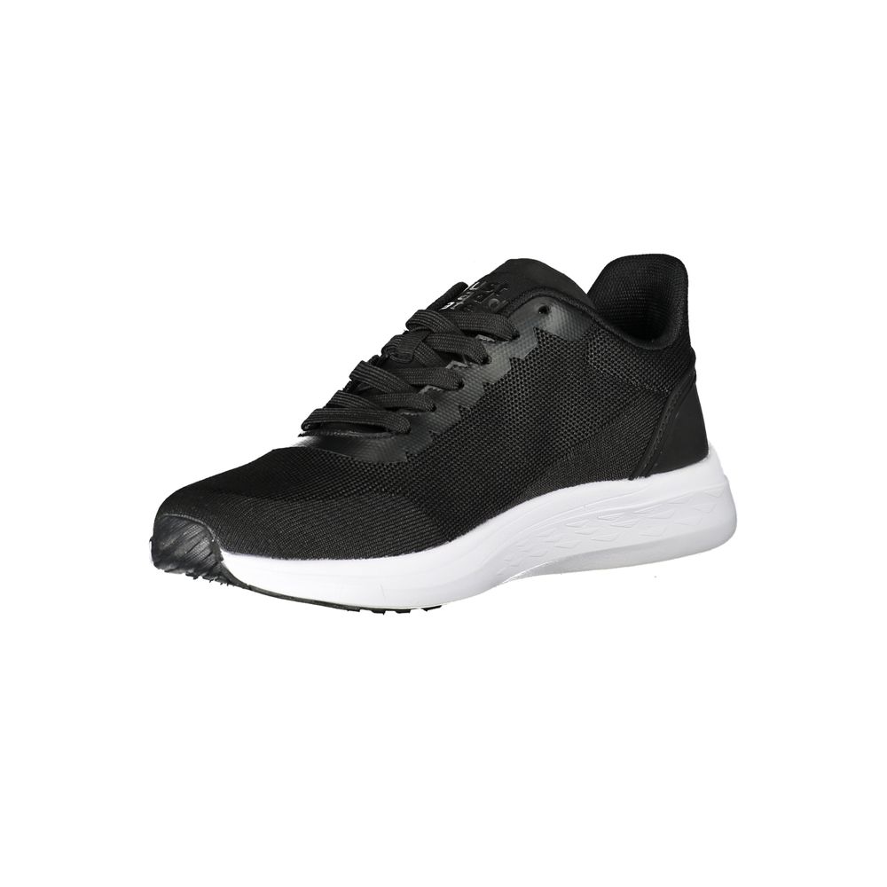 Black Polyurethane Men Sneaker