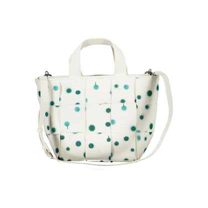 "Bianco Poliuretano Woman Handbag"