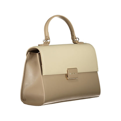 Beige Polyethylene Handbag