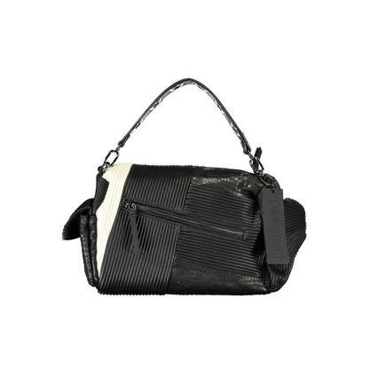 Nero Polyurethane Women Handbag