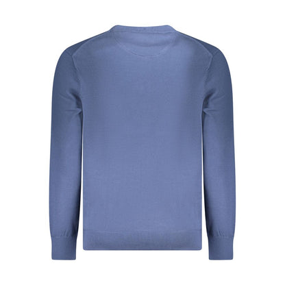 Blue Organic Cotton Men Sweater