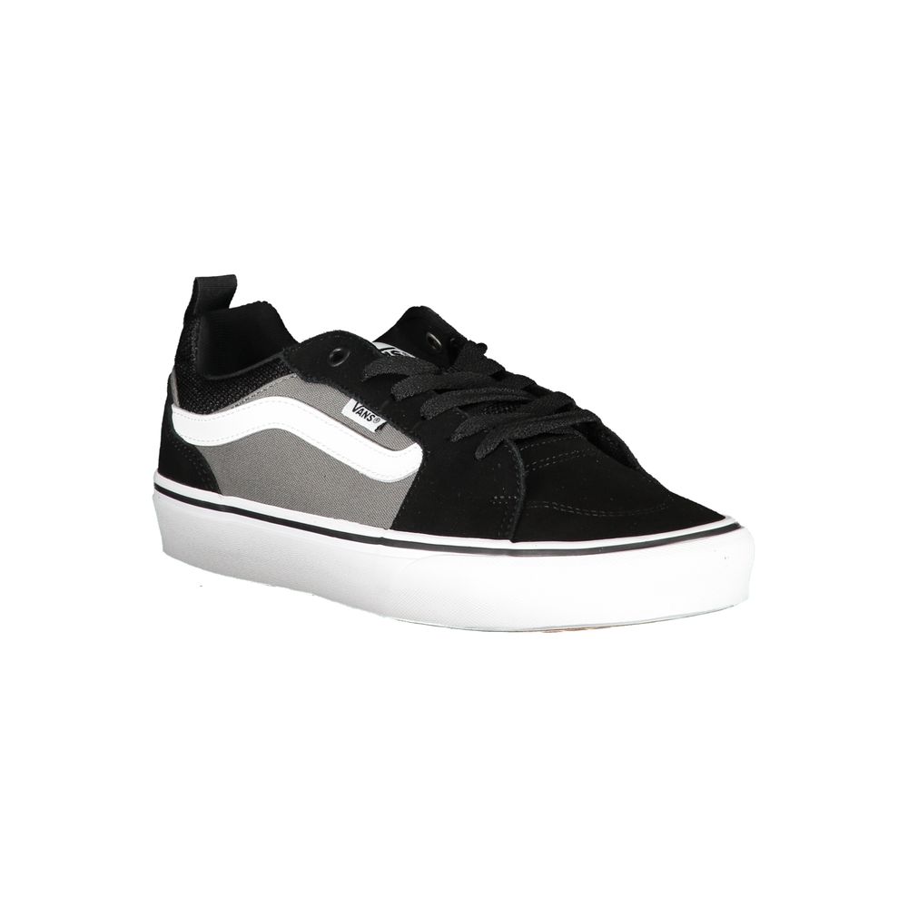 Black Polyurethane Men Sneaker