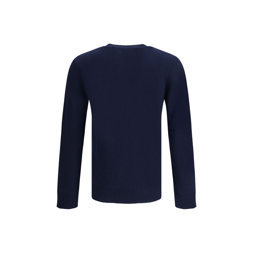 Blue Fleece Wool Sweatshirt