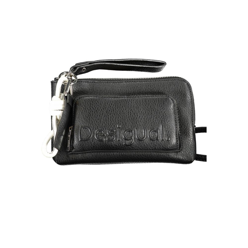 Black Faux Leather Women Shoulder Bag