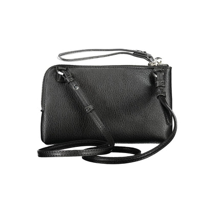 Black Faux Leather Women Shoulder Bag