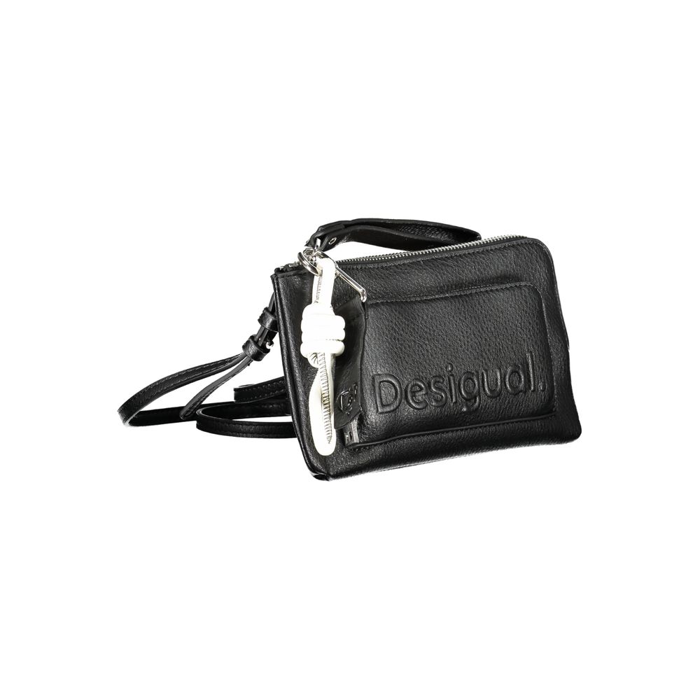 Black Faux Leather Women Shoulder Bag
