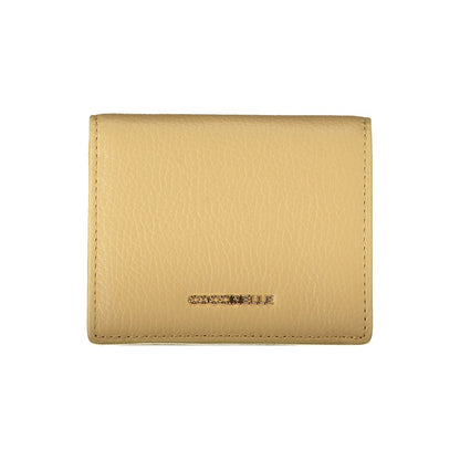 Beige Leather Women Wallet