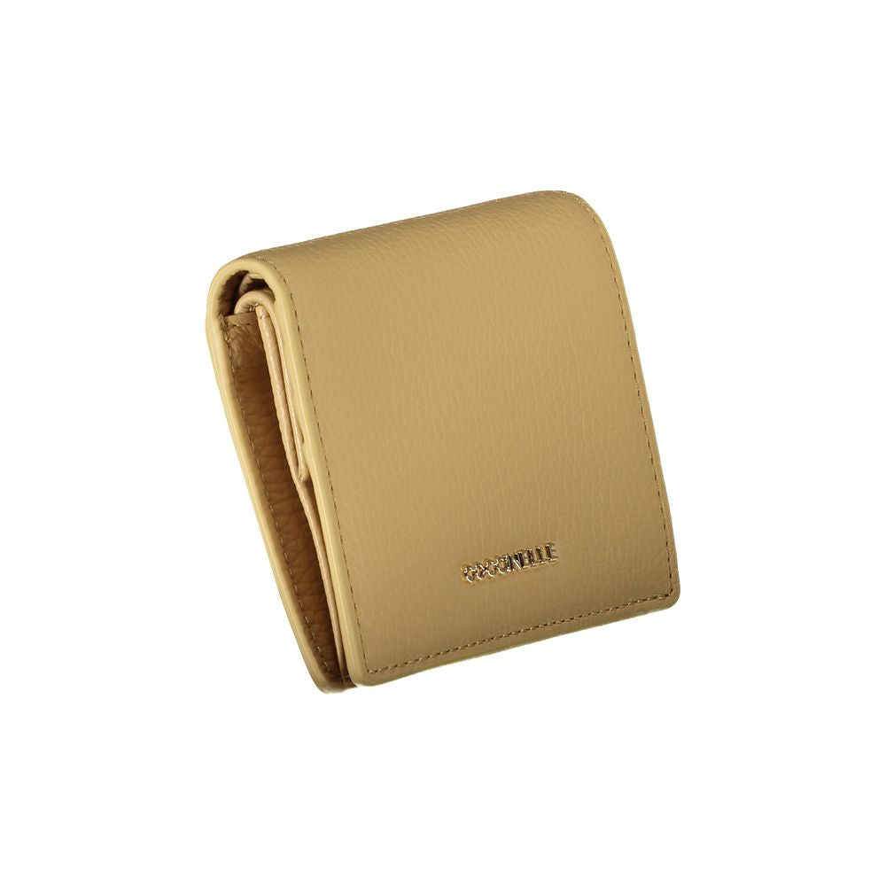 Beige Leather Women Wallet