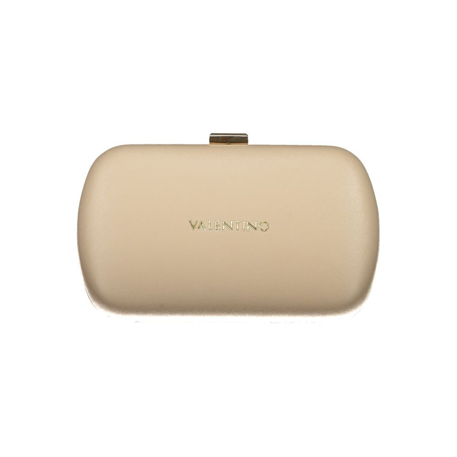 Beige Polyurethane Women Handbag