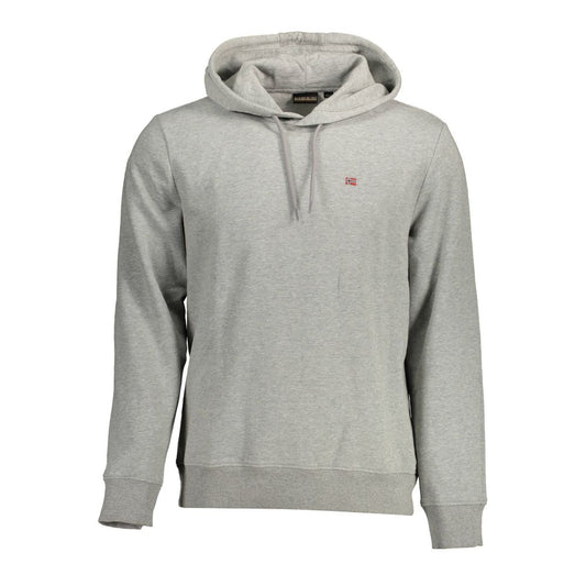 Gray Cotton Men's Hoodie