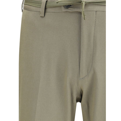 Green Cotton Chino Pants