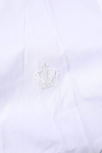 White Cotton GOLD Long Sleeves Formal Shirt