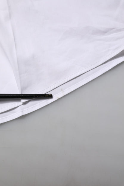 White Cotton GOLD Long Sleeves Formal Shirt