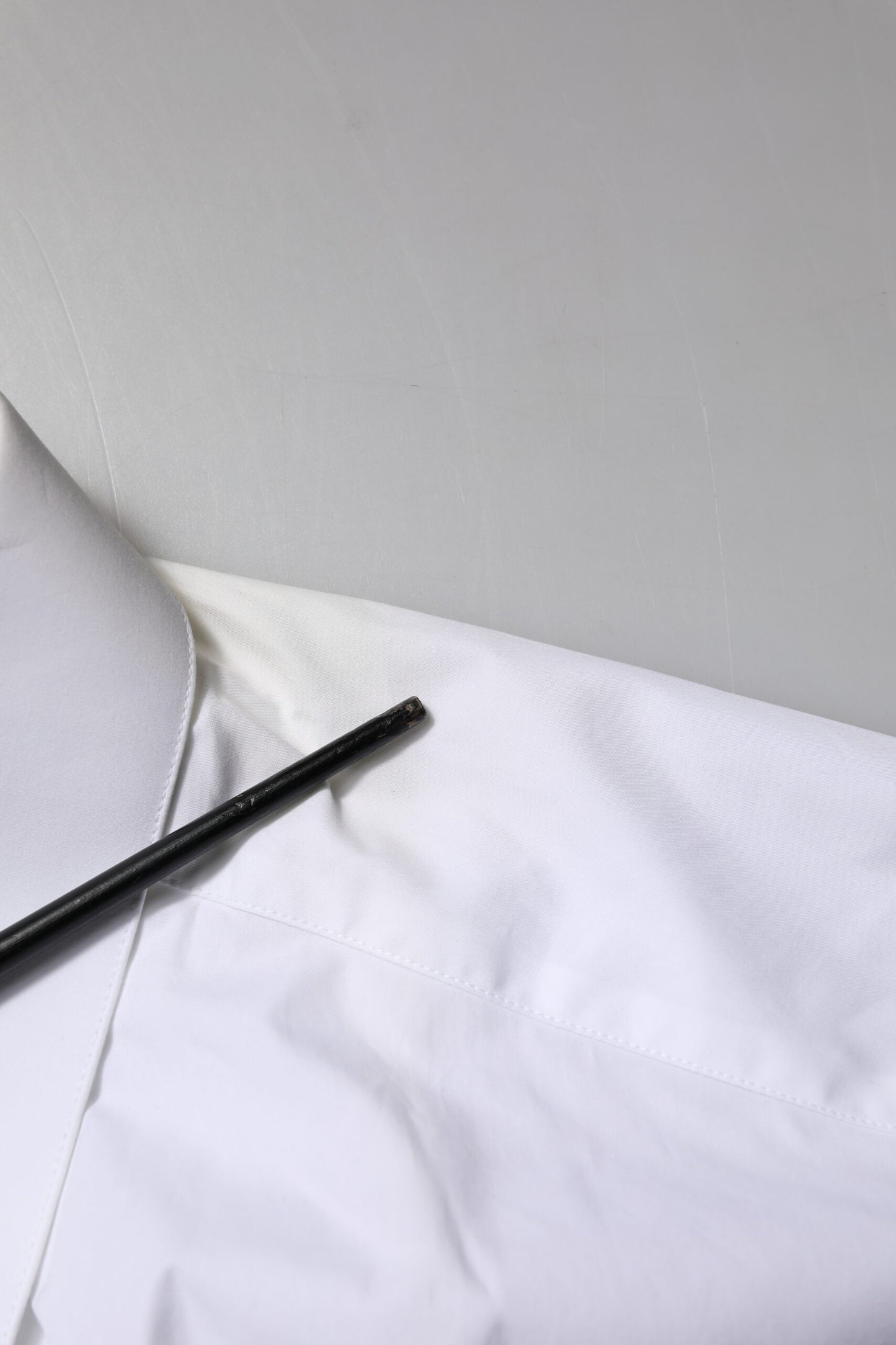 White Cotton GOLD Long Sleeves Formal Shirt