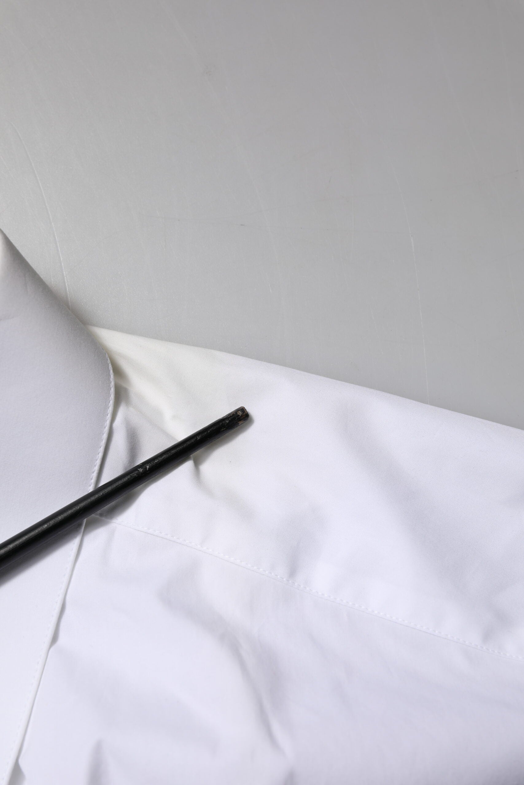 White Cotton GOLD Long Sleeves Formal Shirt