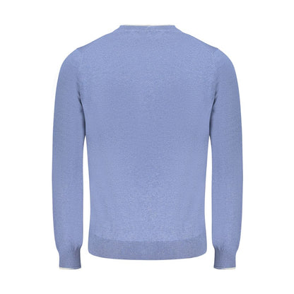 Blue Cotton Men's Sweater