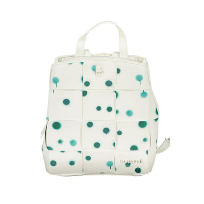 Bianco Polyurethane Women Backpack