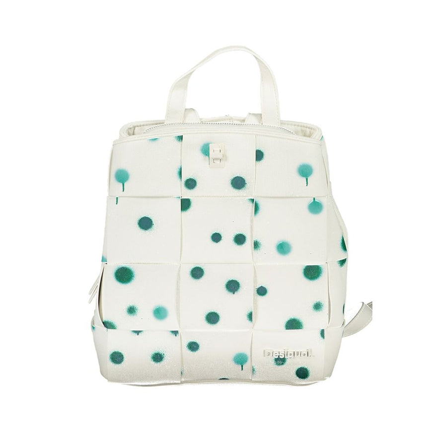 Bianco Polyurethane Women Backpack