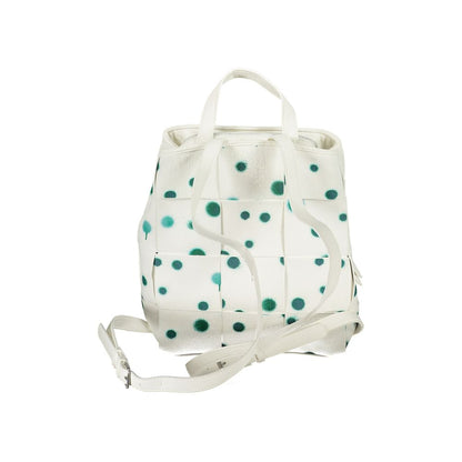 Bianco Polyurethane Women Backpack