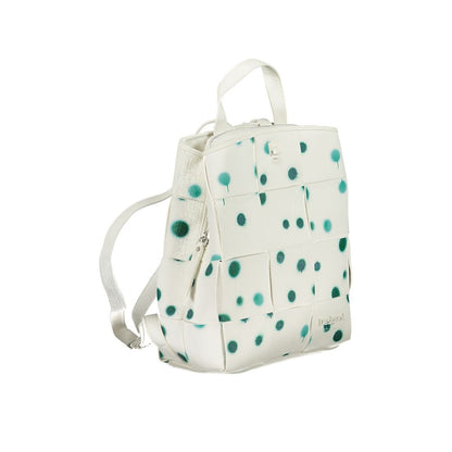 Bianco Polyurethane Women Backpack