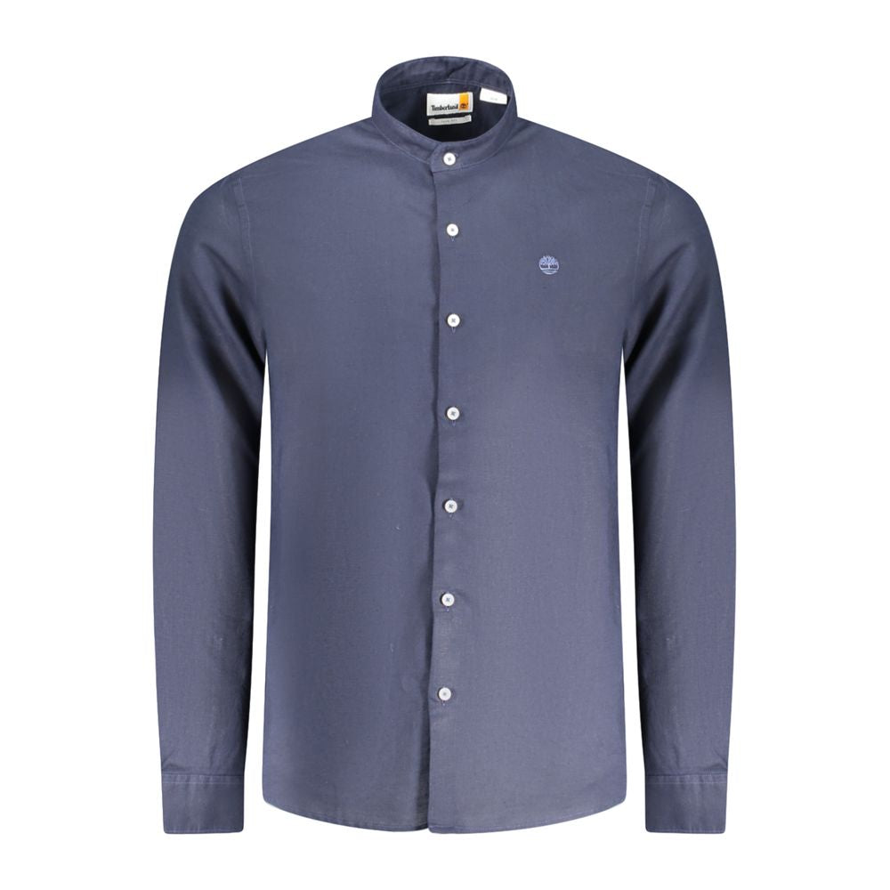 Blue Linen Men's Shirt