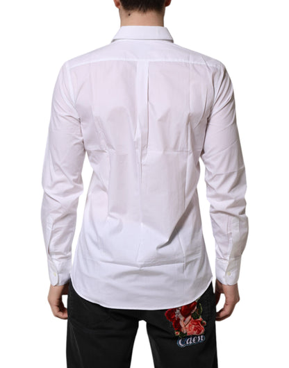 White Cotton Long Sleeves Dress Formal Shirt