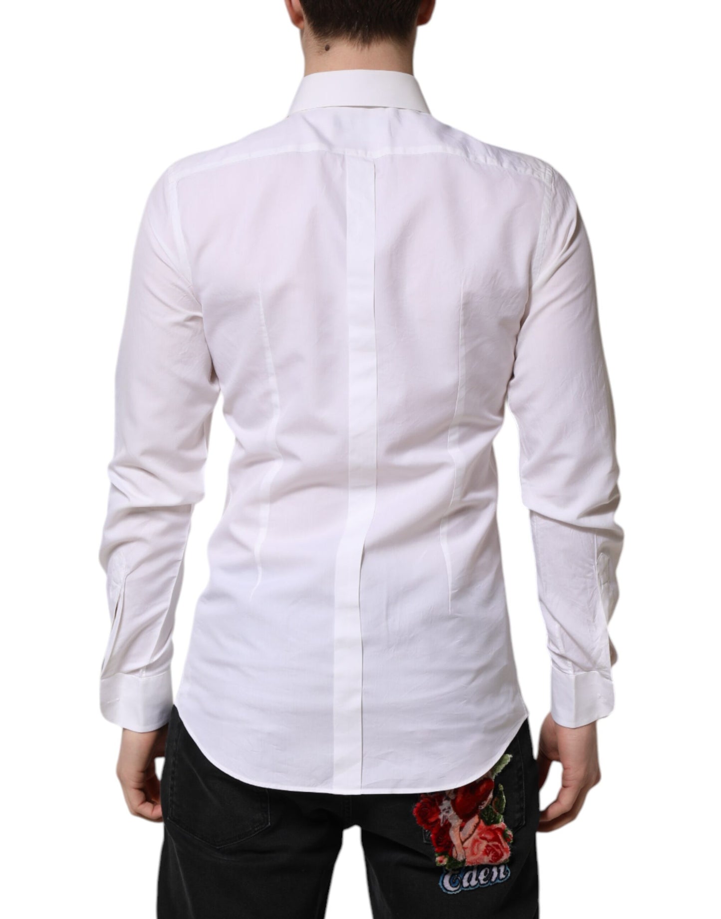 White GOLD Cotton Poplin Dress Formal Shirt