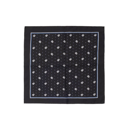 Black Silk Pocket Square