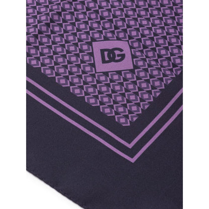 Purple Silk Pocket Square