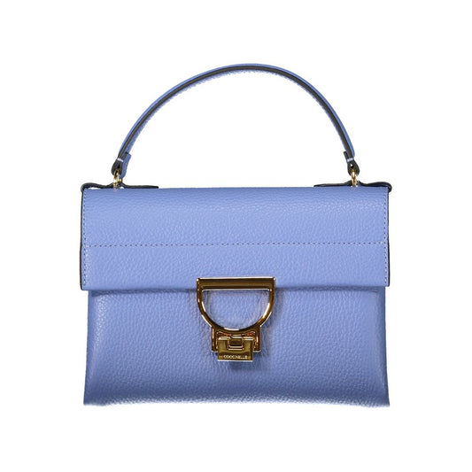 Blue Leather Handbag