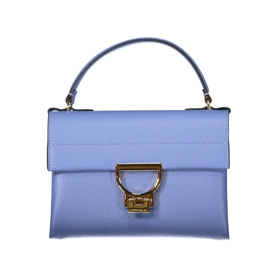 Blue Leather Handbag