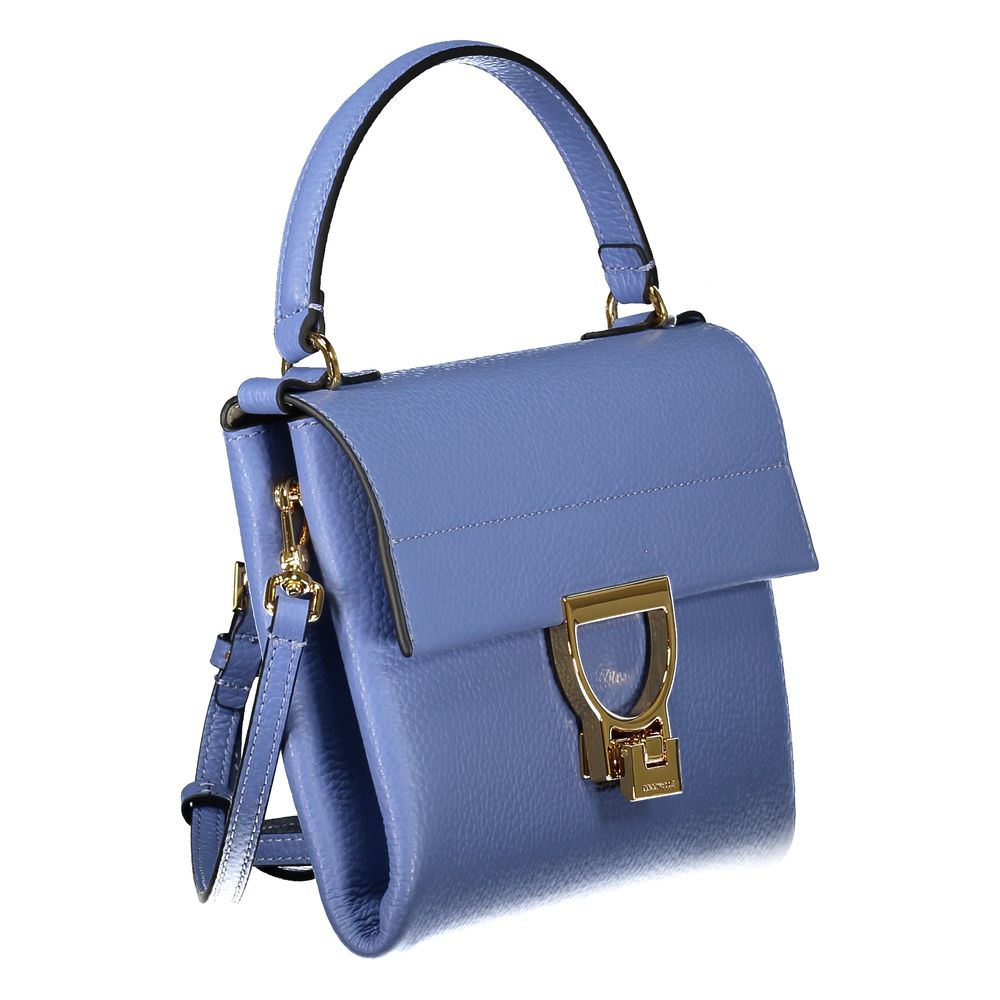 Blue Leather Handbag
