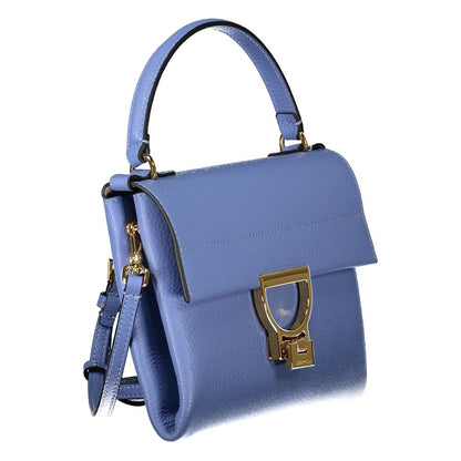 Blue Leather Handbag